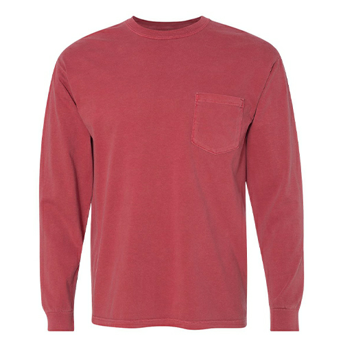 comfort colors pocket tee size chart