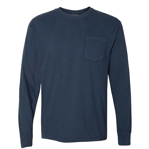 comfort colors pocket tee size chart
